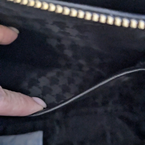 Karl Lagerfeld Black and Gold Women's Bag/ Crossbody 11.5 X 10 - Picture 8 of 9